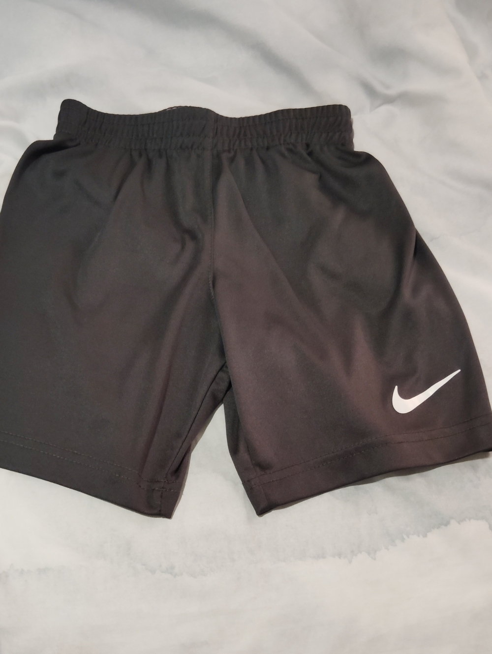 Nike Dri - Fit  Black Sports Shorts with White Swoosh